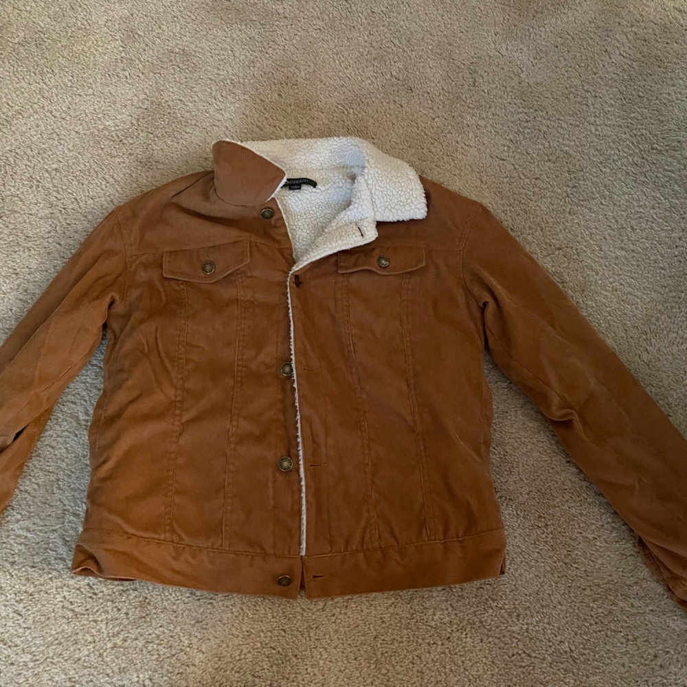 Haoduoyi brown cord jacket
